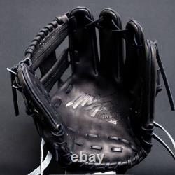 Gant de baseball Mizuno Pro en cuir rigide HAGA JAPAN pour l’infield, commande personnalisée, fabriqué au Japon