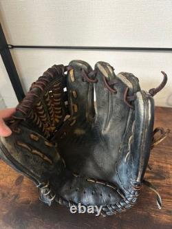 Gant de baseball Mizuno Pro pour infield, balle dure, noir, mitaine d’occasion