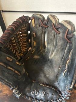 Gant de baseball Mizuno Pro pour infield, balle dure, noir, mitaine d’occasion