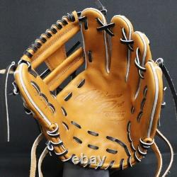 Gant de baseball Mizuno Pro rigide HAGA JAPAN pour l’infield, sur commande personnalisée, fabriqué au Japon