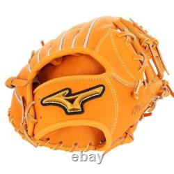 Gant de baseball Mizuno Pro taille 9 pour l'infériorité, droitier, orange HAGA Japon NEUF.