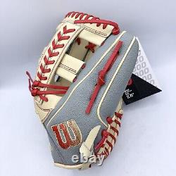 Gant de baseball NWT Wilson A2000 Pro Stock 1785 11.75 Superskin en cuir pour infield RHT NEUF