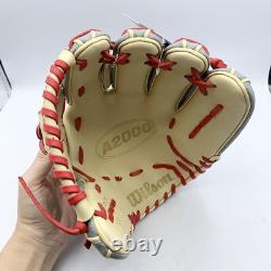 Gant de baseball NWT Wilson A2000 Pro Stock 1785 11.75 Superskin en cuir pour infield RHT NEUF