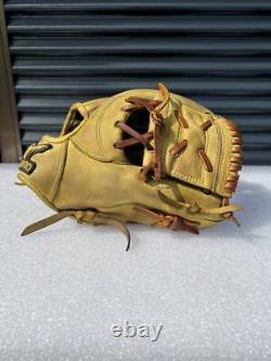 Gant de baseball Rare Mizuno Pro Hardball Infielder Modèle Hitoshi Broderie en Or