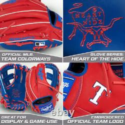 Gant de baseball Rawling Heart of the Hide Texas Rangers MLB 11.5 pour l'intérieur du terrain