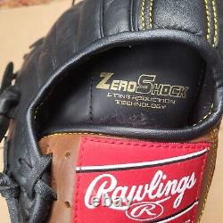 Gant de baseball Rawlings D1125PT de la série Premium 11.25 en cuir de joueur d'avant-champ