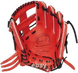 Gant de baseball Rawlings GH1PWCK4MG Pro Preferred pour l'infield, orange, 11.5 pouces RHT (main droite) Japon.