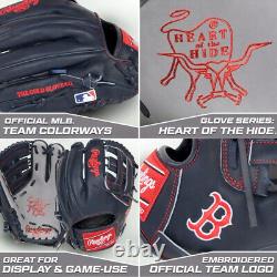 Gant de baseball Rawlings Heart of the Hide MLB Boston Red Sox 11.5 pour l'intérieur du terrain