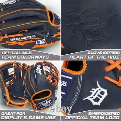 Gant de baseball Rawlings Heart of the Hide MLB Detroit Tigers 11,5 pouces pour infield