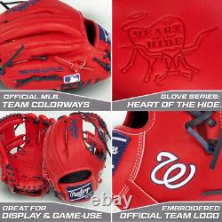 Gant de baseball Rawlings Heart of the Hide MLB Washington Nationals 11.5 pour le champ intérieur