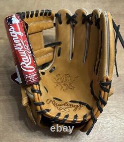 Gant de baseball Rawlings PRO205-2T HOH pour l'intérieur 11,5 pouces RHT modèle Tan