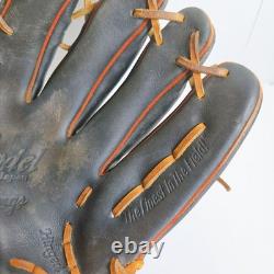Gant de baseball Rawlings Pro Model pour droitier, cuir noir, d’occasion