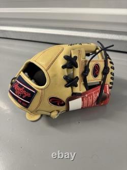 Gant de baseball Rawlings Pro Preferred PROS204-2C 11,5 champ intérieur RHT camel marine