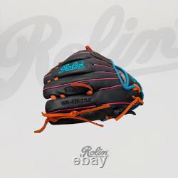 Gant de baseball Rolin WR-437-2 EXPT 11.5 Infield en cuir de bovin aqua orange RHT