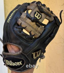 Gant de baseball WILSON a2000 11.25 A2K Pro Stock 1788 DUAL Noir pour infield