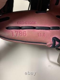 Gant de baseball Wilson A2000 1786 11,5 pouces infield cuir pro stock adulte rose noir