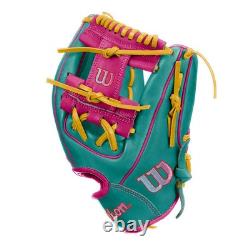 Gant de baseball Wilson A2000 1786 11,5 pouces pour infield Teal/Flaming/Yellow main droite
