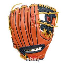 Gant de baseball Wilson A2000 1786 11.5 pouces pour l'intérieur Orange/Marine/Jaune Main droite