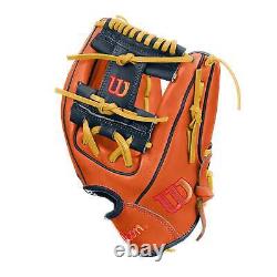 Gant de baseball Wilson A2000 1786 11.5 pouces pour l'intérieur Orange/Marine/Jaune Main droite