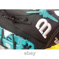 Gant de baseball Wilson A2000 1786SS 11.5 pouces Infield Noir/Turquoise pour droitier