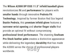 Gant de baseball Wilson A2000 DP15SS 11,5 pouces pour infield saison automnale 2025 WBW103461115