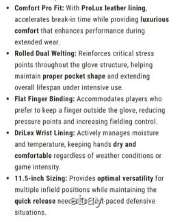 Gant de baseball Wilson A2000 DP15SS 11,5 pouces pour infield saison automnale 2025 WBW103461115