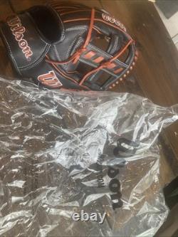 Gant de baseball Wilson Pro Stock A2000 1716 11.5 RHT Utilitaire Infield Prix de détail 320 $