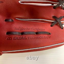 Gant de baseball Wilson Staff DUAL D5 Brick RHT pour joueur de champ intérieur en cuir Pro Stock Japon