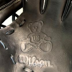 Gant de baseball Wilson Staff DUAL TEDDY BEAR LOGO ProStock Infield RHT JAPON 1975