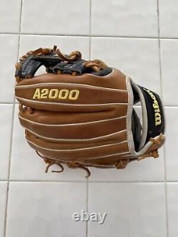 Gant de baseball Wilson a2000 11.25 RHT 1788 Pro Stock Noir Tan T Web A2K Infield