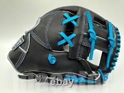 Gant de baseball ZETT Pro Model 11,75 pouces champ intérieur Noir Argent H-Web RHT NPB Japon