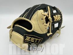 Gant de baseball ZETT Special Pro Commande 11.5 Infield Vert foncé Crème RHT H-Web