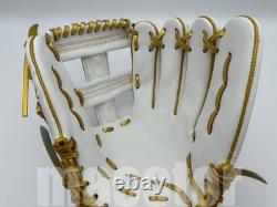 Gant de baseball ZETT Special Pro Commande 11.75 Infield Blanc Or RHT Cross 3B