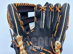 Gant de baseball ZETT Special Pro Order 11,75' Noir Cross RHT TOP NPB pour l'intérieur du terrain