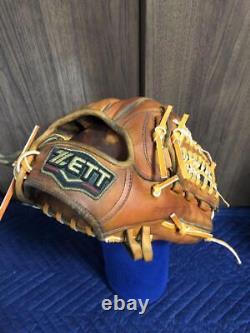 Gant de baseball ZETT zed pro status orange pour les joueurs de champ intérieur de balle dure