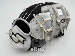Gant de baseball d'arrêt-court Japan SSK Special Pro Order 11.5 Noir Blanc H-Web RHT