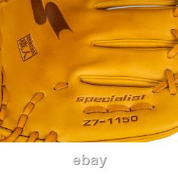 Gant de baseball d'arrêt-court SSK Z7 Specialist 11.5 pouces Z7-1150TANBLK2