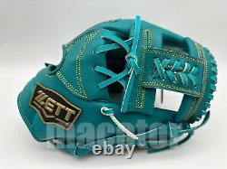 Gant de baseball d'arrêt spécial ZETT Pro Order 11.5 Infield Nile Blue H-Web RHT NPB Nouveau