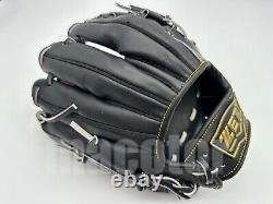 Gant de baseball d'arrêt spécial ZETT Pro Order 11.5 Infield Noir H-Web RHT Japon NPB
