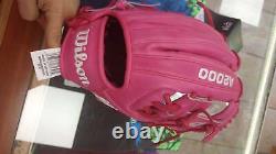 Gant de baseball d'intérieur Wilson A2000 1786 11.5 de couleur flamboyante pour droitier