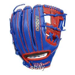 Gant de baseball d'intérieur Wilson A2000 1786 11,5 drapeau dominicain pour droitier