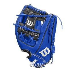 Gant de baseball d'intérieur Wilson A2000 1786 11,5 pouces Royal/Noir Lancer de la main droite