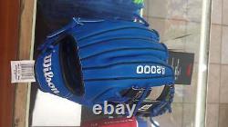 Gant de baseball d'intérieur Wilson A2000 1786 11,5 pouces Royal/Noir Lancer de la main droite