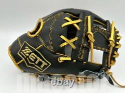 Gant de baseball d’intérieur ZETT Special Pro Order 11,5 noir et or RHT édition limitée