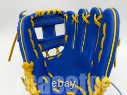 Gant de baseball d’intérieur ZETT Special Pro Order 11,5 pouces bleu et jaune, droitier, édition limitée