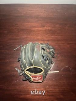 Gant de baseball de champ intérieur Rawlings Pro Preferred D1 personnalisé rare, 11,5 pouces, pour droitier, Salukis