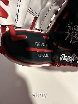 Gant de baseball de terrain intérieur Rawlings Heart of the Hide MLB Washington Nationals 11.5 pouces