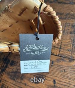 Gant de baseball en cuir Leather Head Sports 11.25 Pro, tan pour joueur de champ intérieur