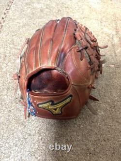 Gant de baseball en cuir Mizuno Pro pour droitier, infield, orange, hardball, neuf