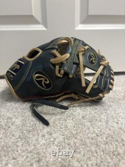 Gant de baseball en cuir Rawlings Pro Preferred, bleu marine, 11,5 (LIVRAISON GRATUITE)